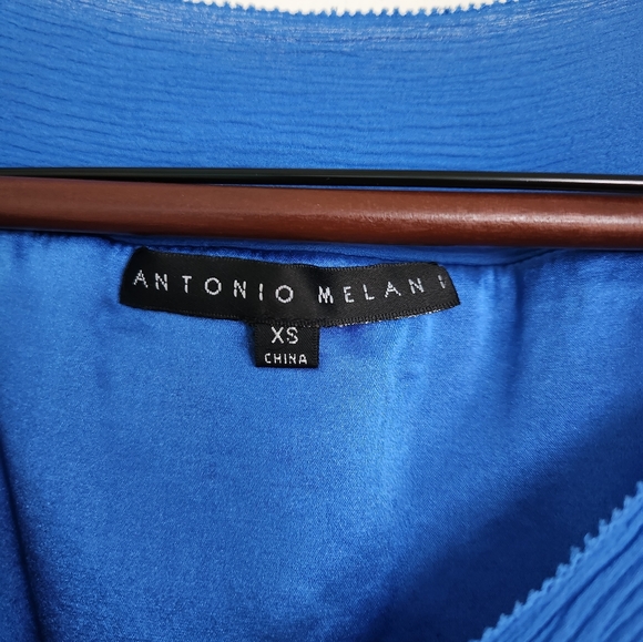 Antonio Melani blue silk tank - Picture 3 of 6